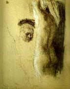 kathe kollwitz knabojande man framfor kvinnlig ryyggakt oil painting on canvas